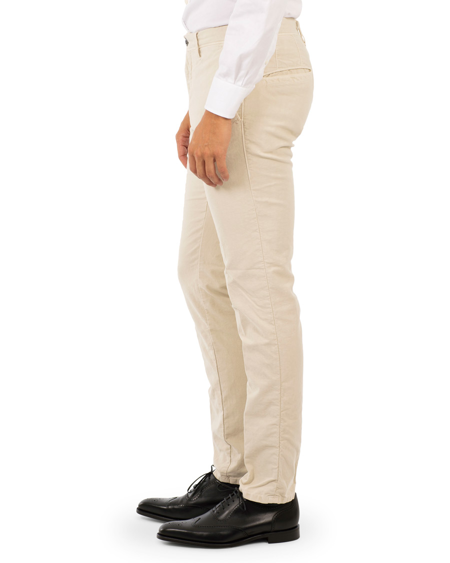 Herr | Byxor | Incotex | Slim Fit Garment Dyed Washed Slacks Kit