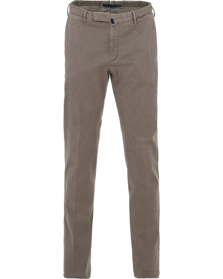 Herr | Byxor | Incotex | Slim Fit Comfort Chino Medium Grey