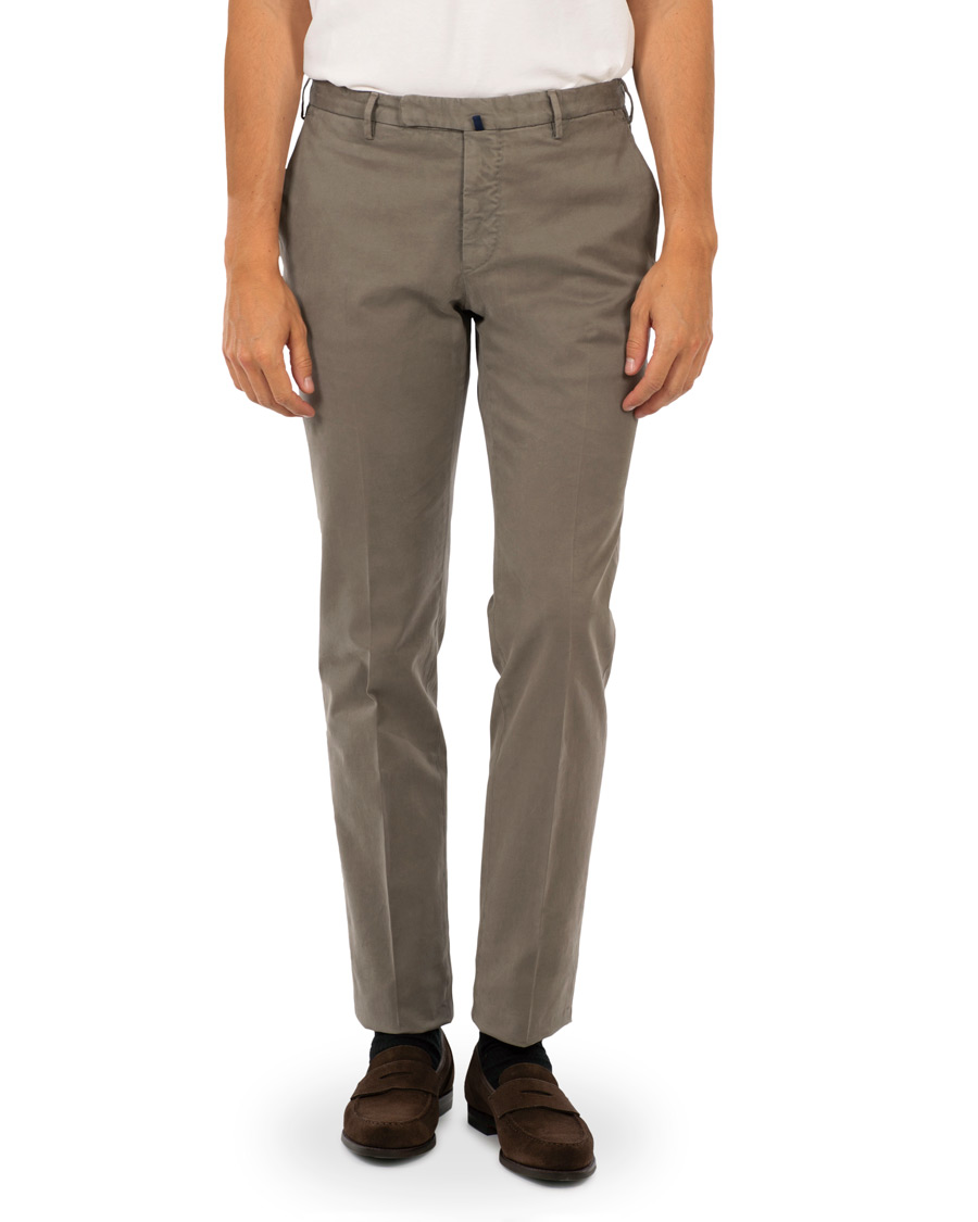 Herr | Byxor | Incotex | Slim Fit Comfort Chino Medium Grey