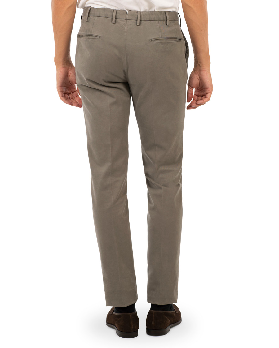 Herr | Byxor | Incotex | Slim Fit Comfort Chino Medium Grey