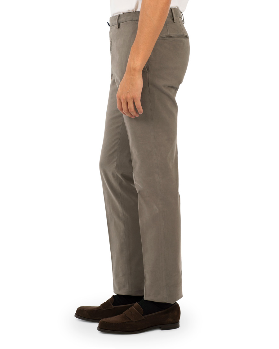 Herr | Byxor | Incotex | Slim Fit Comfort Chino Medium Grey