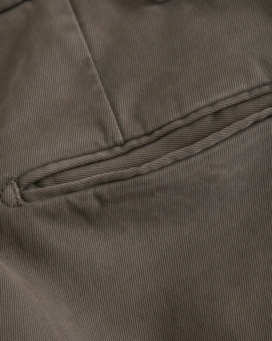 Herr | Byxor | Incotex | Slim Fit Comfort Chino Medium Grey