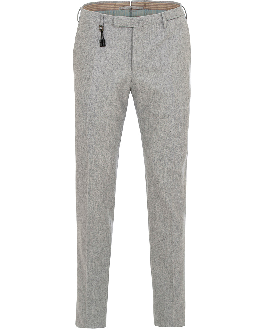 Herr | Byxor | Incotex | Super 100's Flannel Trousers Light Grey