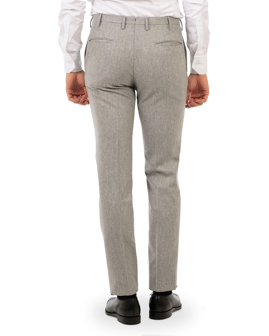 Herr | Byxor | Incotex | Super 100's Flannel Trousers Light Grey