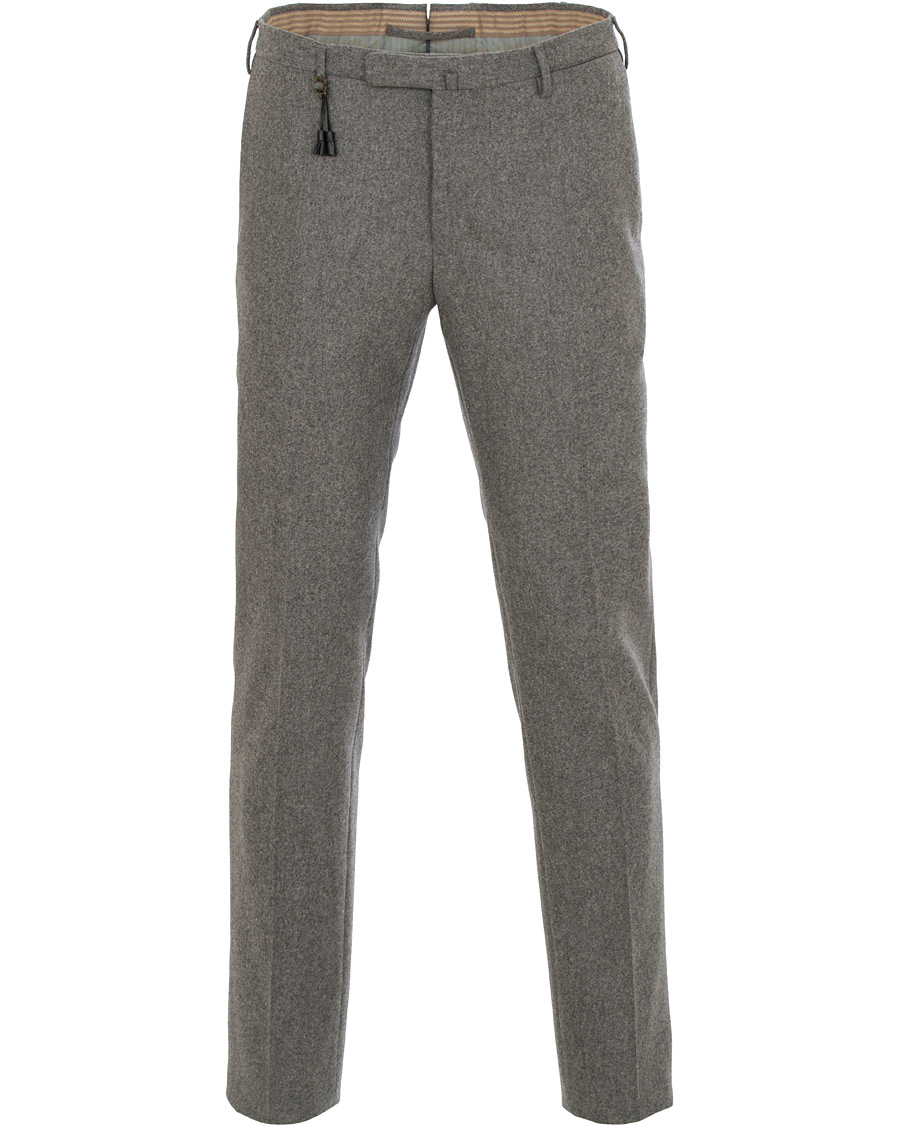 Herr | Byxor | Incotex | Super 100's Flannel Trousers Medium Grey