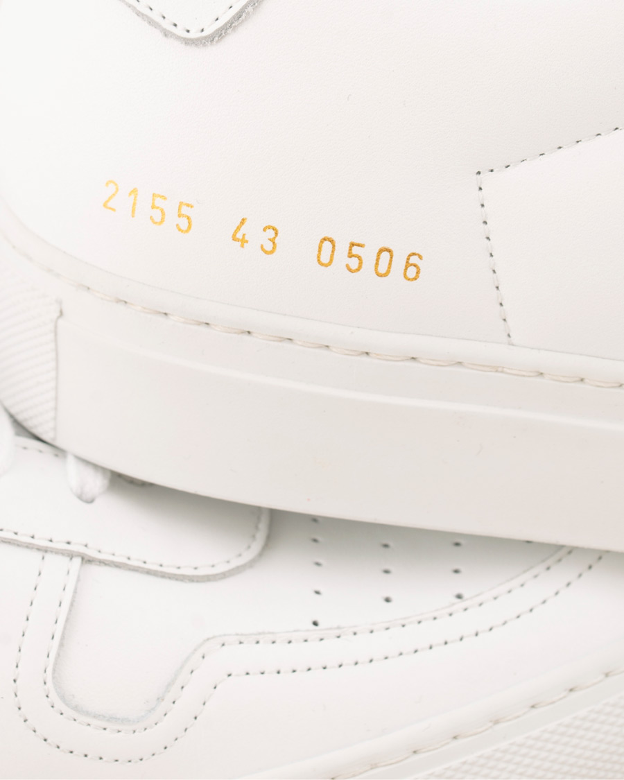 Herr | Common Projects B Ball Sneakers White Calf | Common Projects | B Ball Sneakers White Calf