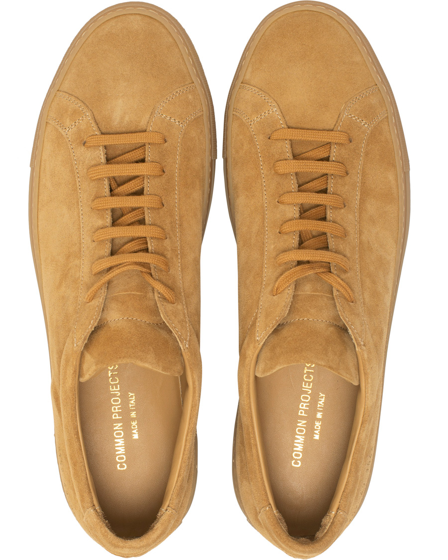Herr | Common Projects Original Achilles Leather Sneakers Beige Suede | Common Projects | Original Achilles Leather Sneakers Beige Suede