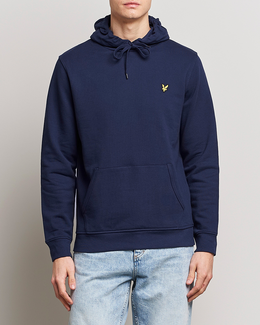 Herr | Kläder | Lyle & Scott | Organic Cotton Pullover Hoodie Navy