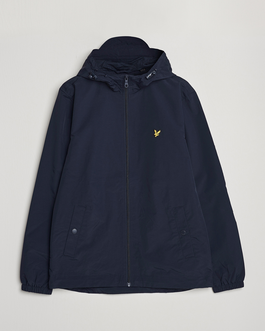 Herr | Jackor | Lyle & Scott | Zip Through Hooded Jacket Dark Navy
