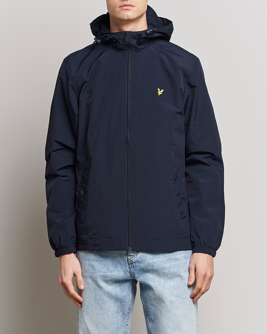 Herre | Casual jakker | Lyle & Scott | Zip Through Hooded Jacket Dark Navy