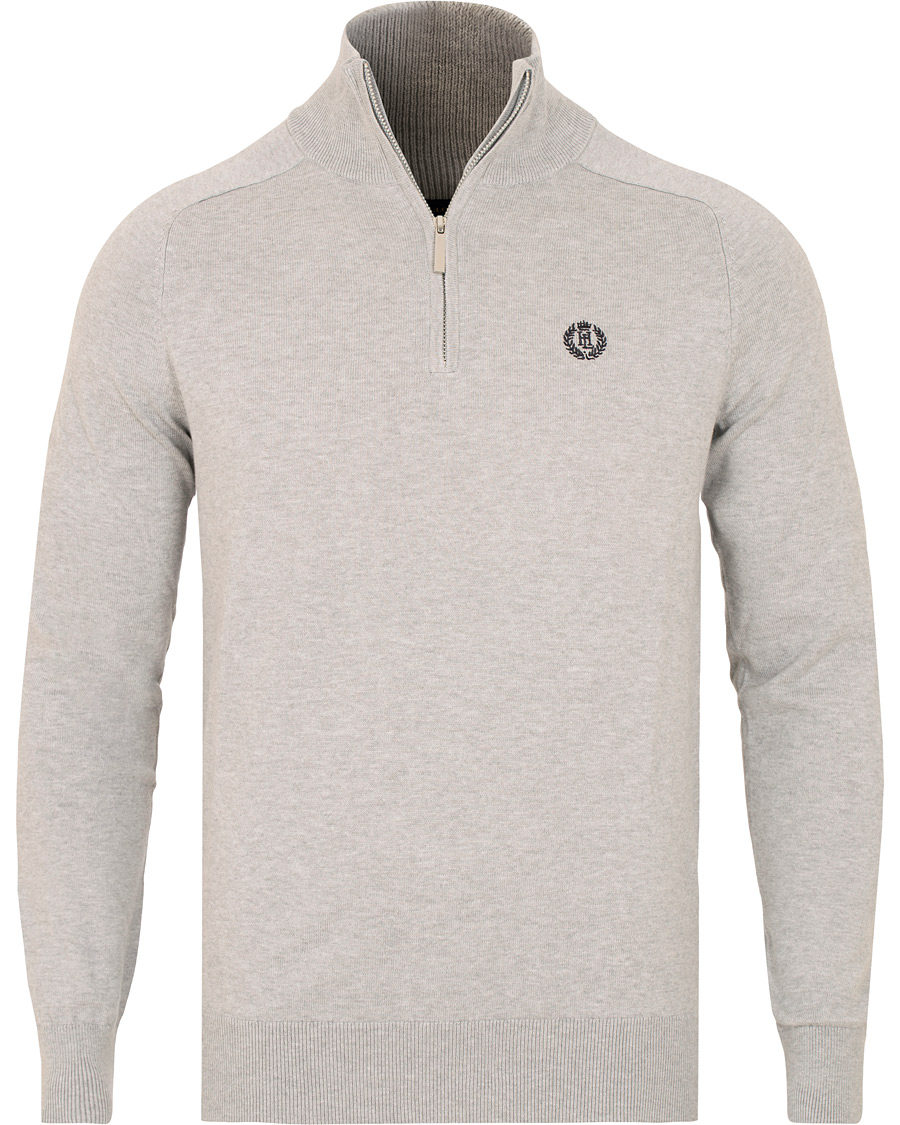 Herr | Tröjor | Henri-Lloyd | Henri Lloyd Miller Regular Half Zip Grey Marl