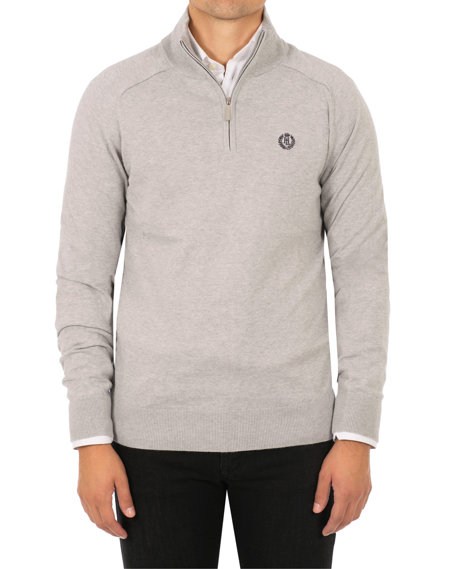 Herr | Tröjor | Henri-Lloyd | Henri Lloyd Miller Regular Half Zip Grey Marl