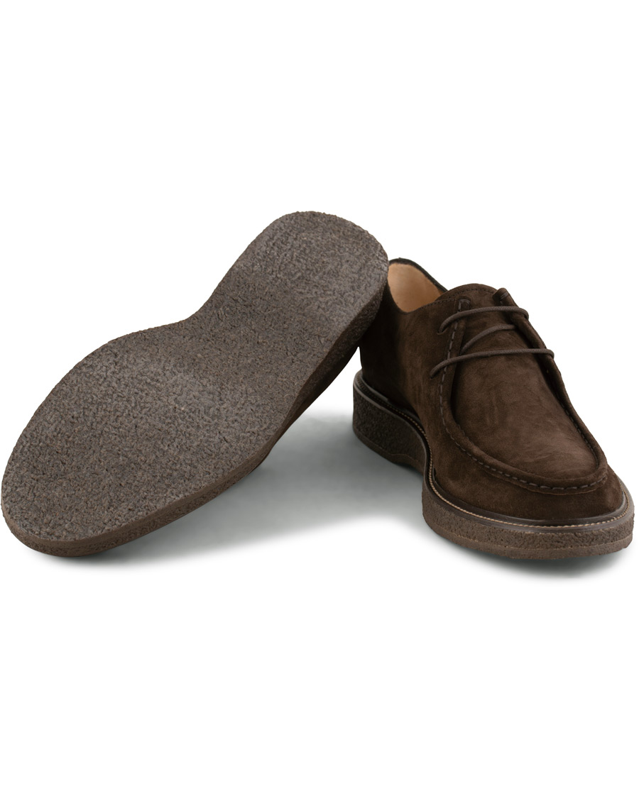 Herr | Tod's Norwegian Welted Crepe Sole Derby Brown Suede | Tod's | Norwegian Welted Crepe Sole Derby Brown Suede