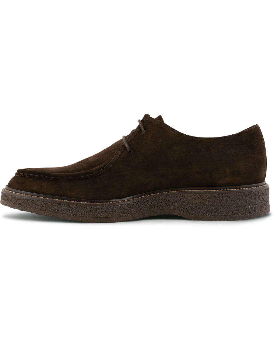 Herr | Tod's Norwegian Welted Crepe Sole Derby Brown Suede | Tod's | Norwegian Welted Crepe Sole Derby Brown Suede