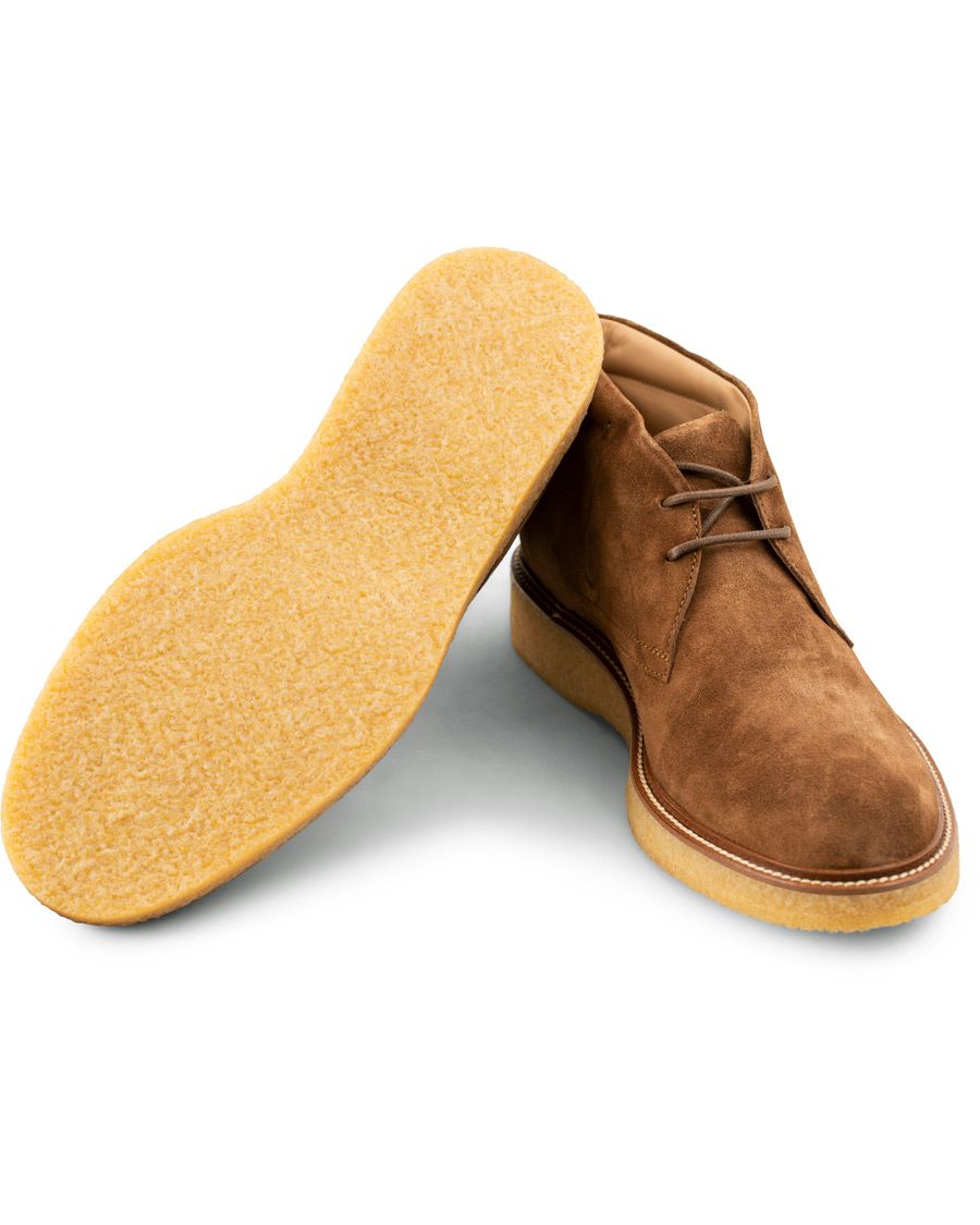 Herr | Tod's Crepe Sole Chukka Boot Medium Brown Suede | Tod's | Crepe Sole Chukka Boot Medium Brown Suede