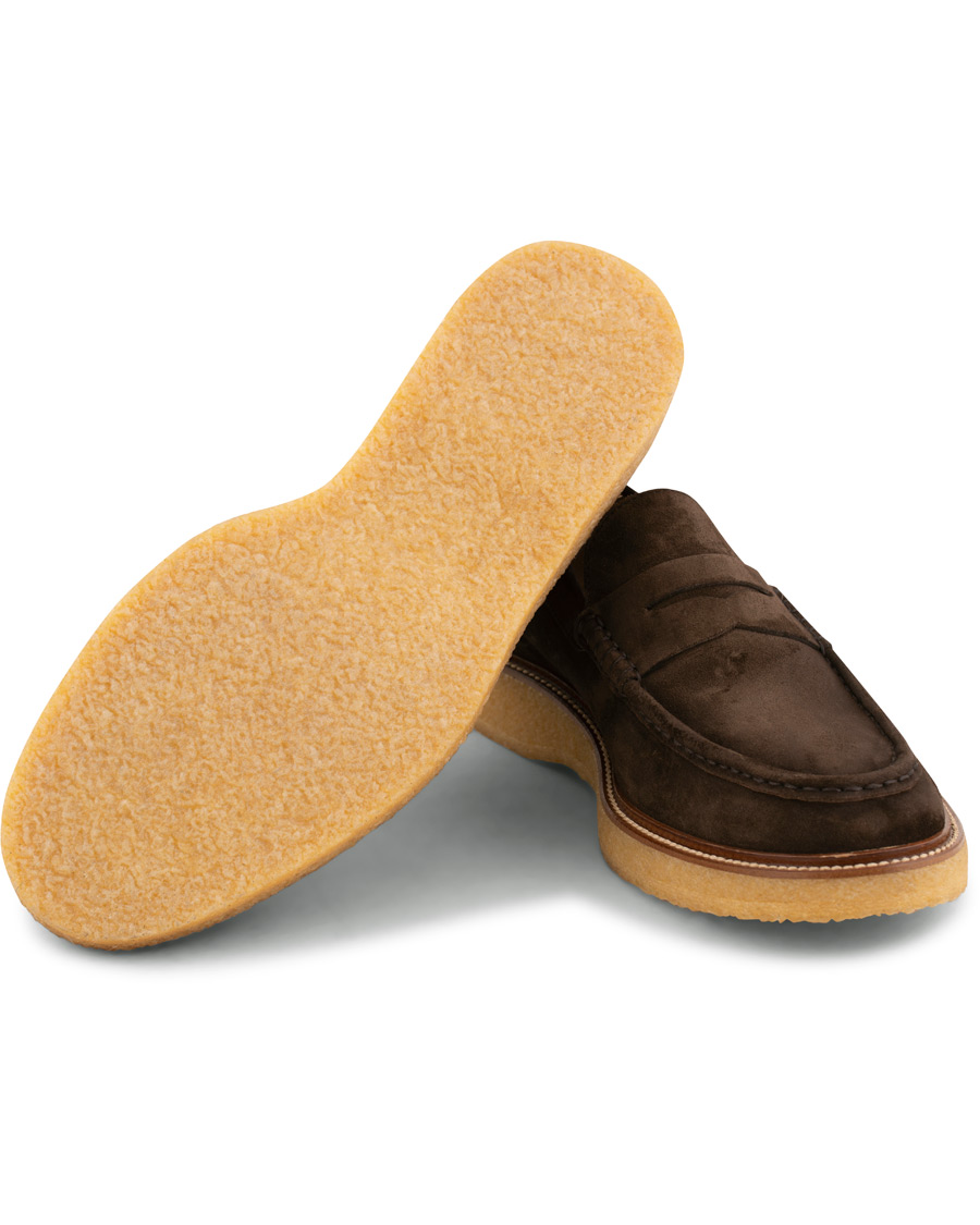 Herr | Tod's Crepe Sole Moccasino Loafer Dark Brown Suede | Tod's | Crepe Sole Moccasino Loafer Dark Brown Suede