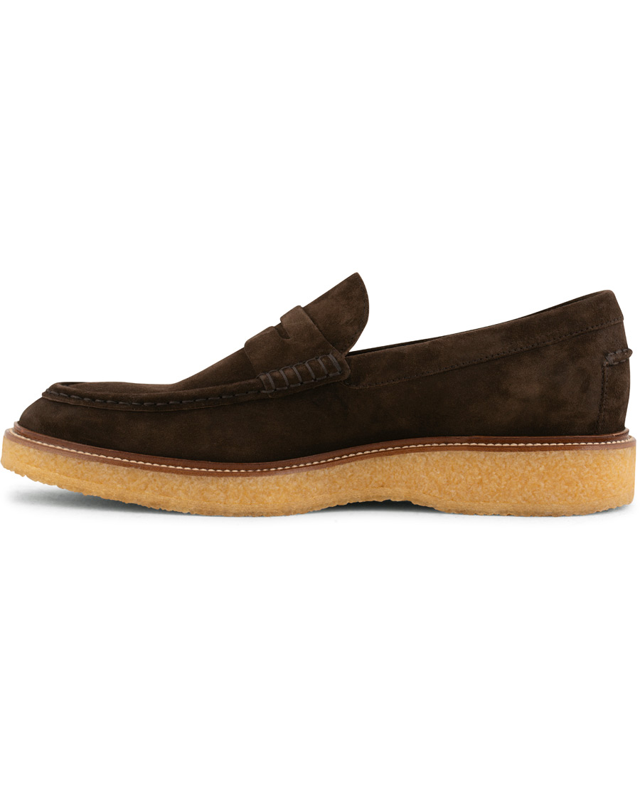 Herr | Tod's Crepe Sole Moccasino Loafer Dark Brown Suede | Tod's | Crepe Sole Moccasino Loafer Dark Brown Suede