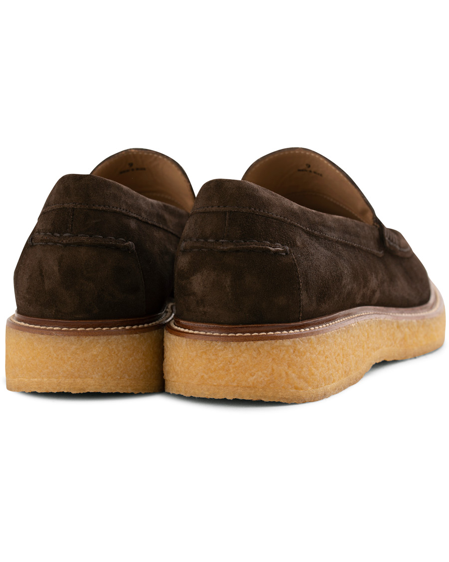 Herr | Tod's Crepe Sole Moccasino Loafer Dark Brown Suede | Tod's | Crepe Sole Moccasino Loafer Dark Brown Suede