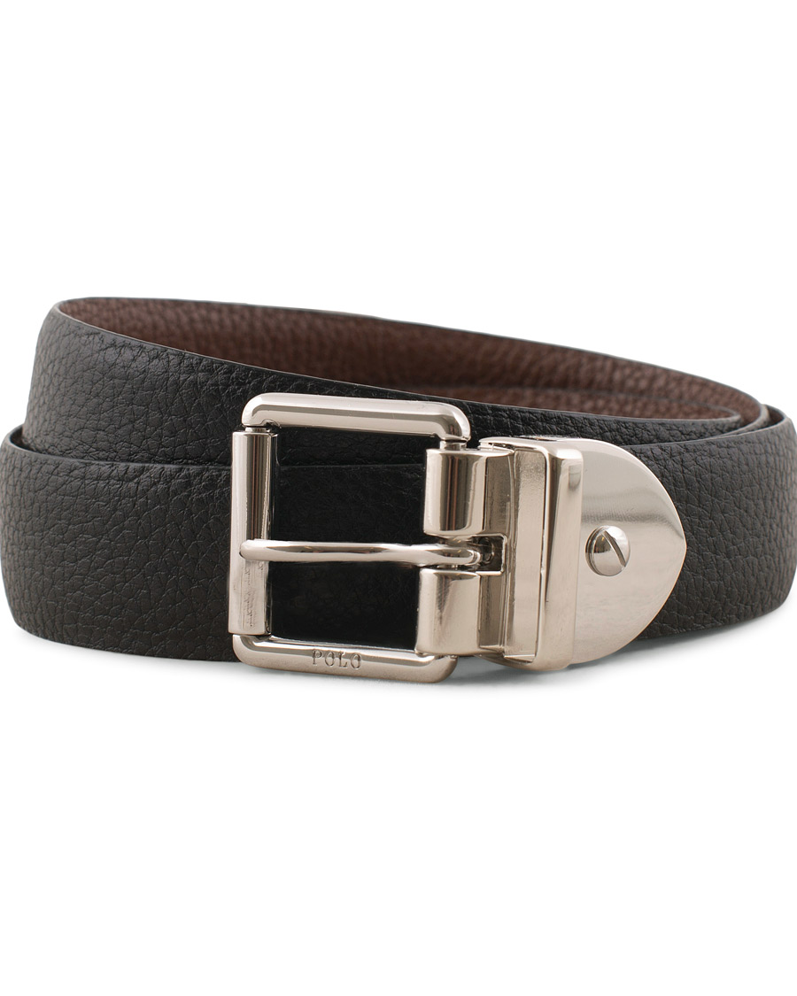 Herr | Polo Ralph Lauren Reversible Leather Dress Belt Black/Brown | Polo Ralph Lauren | Reversible Leather Dress Belt Black/Brown