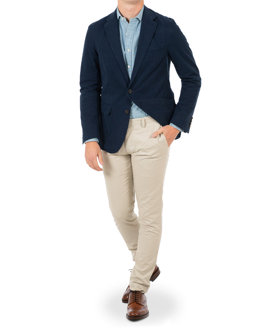 Herr | Kavajer | Polo Ralph Lauren | Morgan Garment Dyed Cotton Blazer Admiral Navy