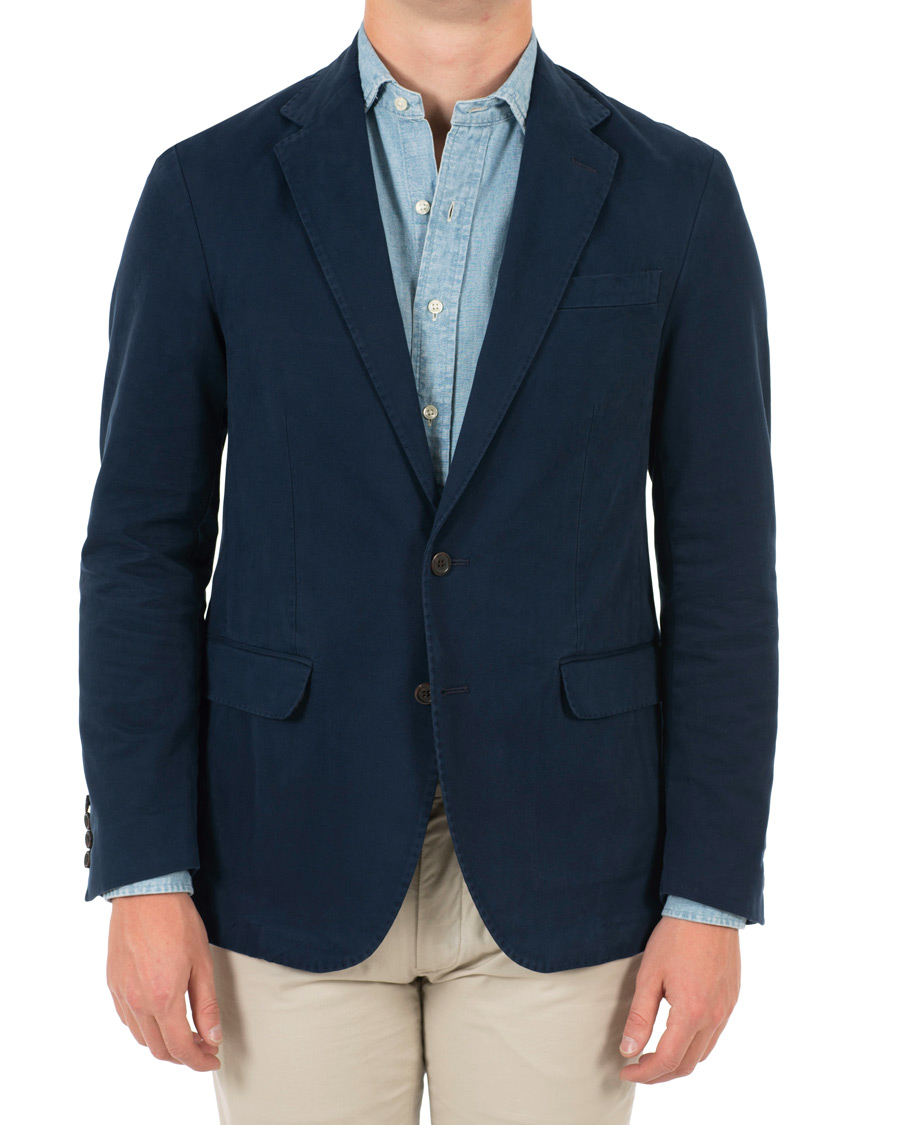 Herr | Kavajer | Polo Ralph Lauren | Morgan Garment Dyed Cotton Blazer Admiral Navy