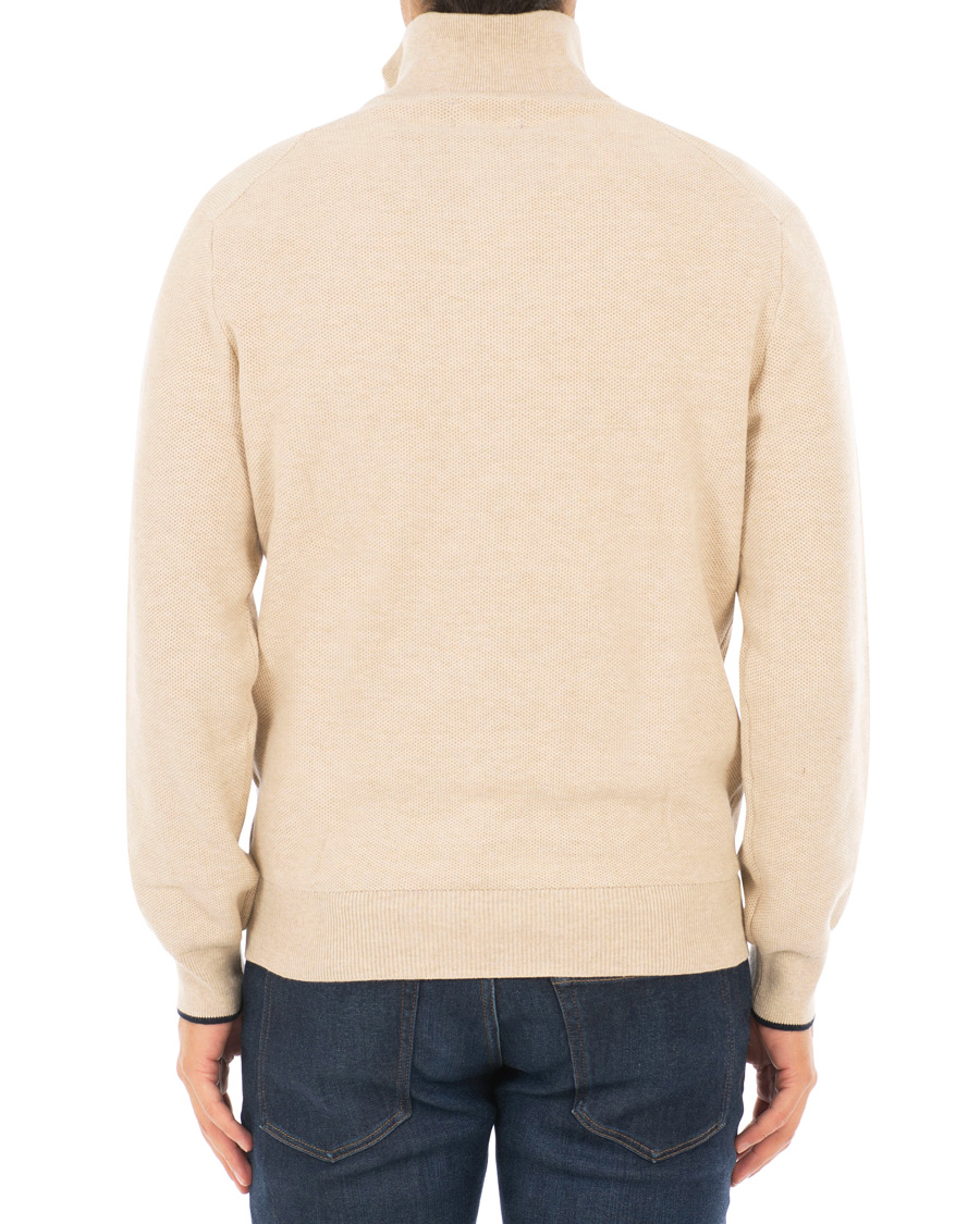 Herr | Tröjor | Polo Ralph Lauren | Texture Half Zip Oatmeal Heather