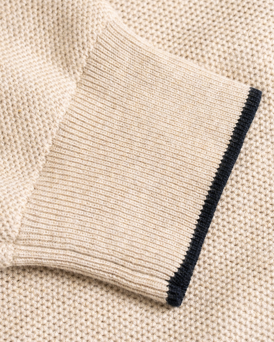 Herr | Tröjor | Polo Ralph Lauren | Texture Half Zip Oatmeal Heather