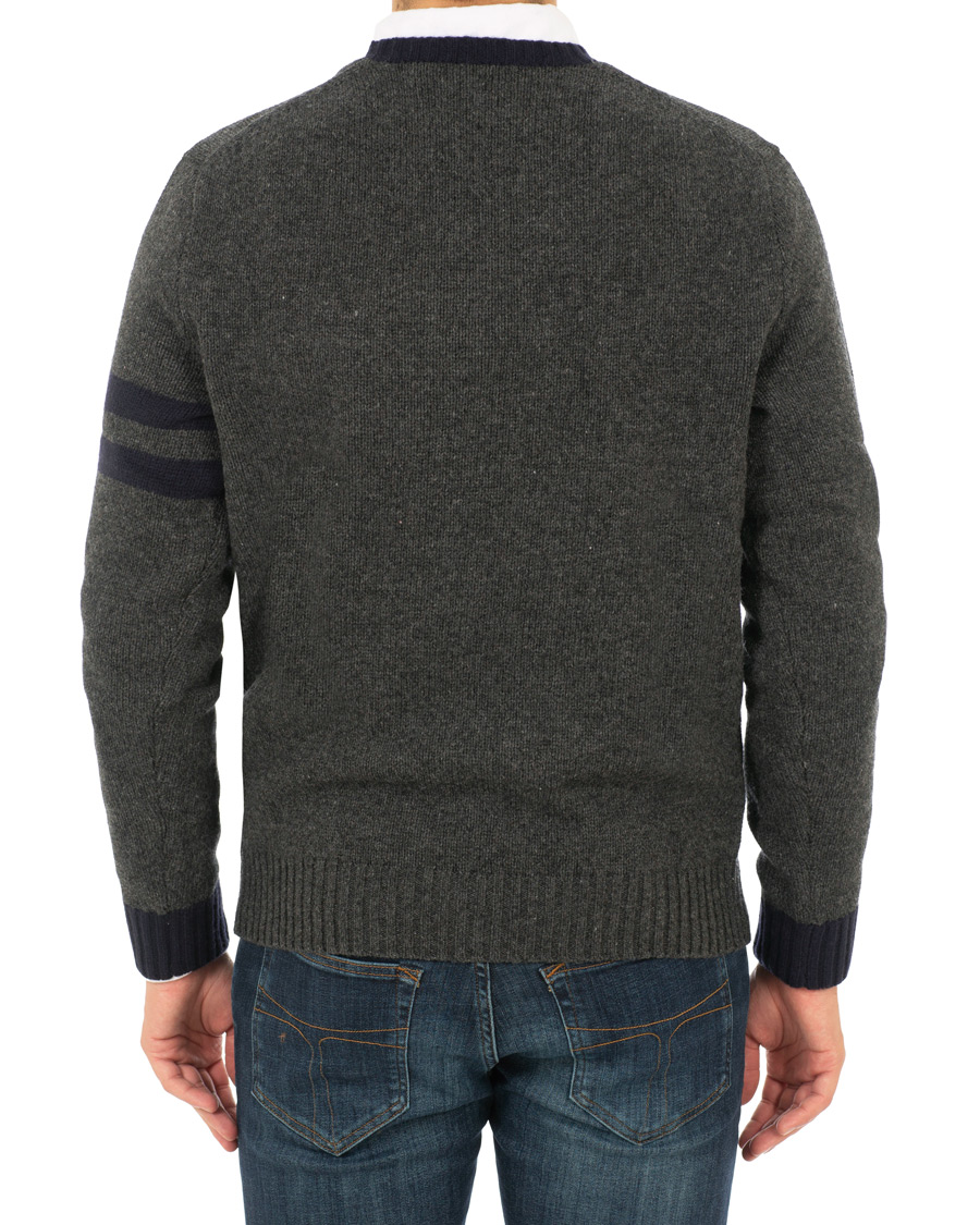 Herr | Tröjor | Polo Ralph Lauren | Wool Knitted Bear Crew Neck Grey Heather