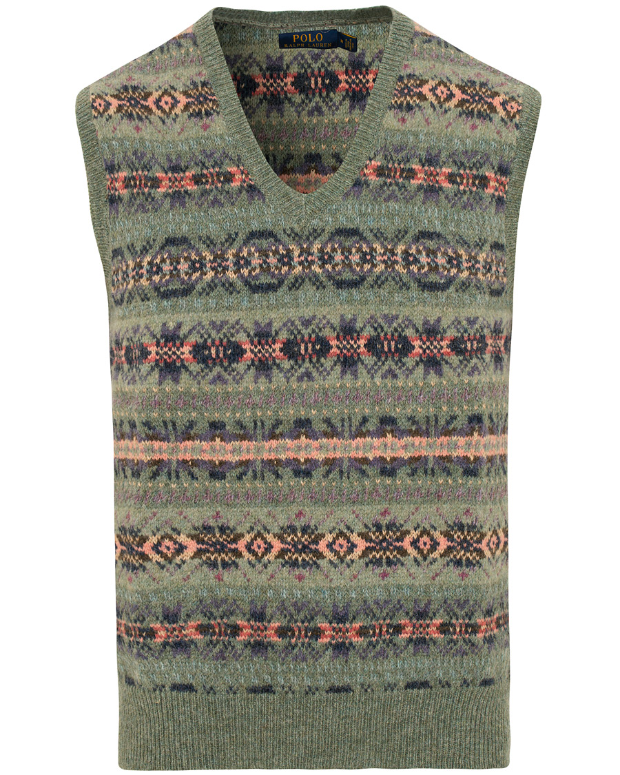 Herr | Tröjor | Polo Ralph Lauren | Wool Fairisle Crew Vest Lovette/Multi