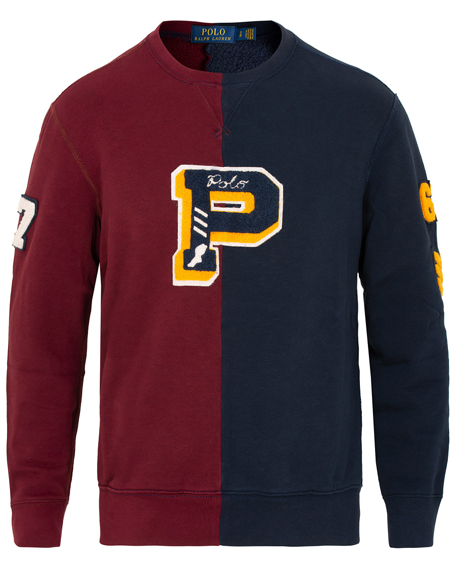 Herr | Tröjor | Polo Ralph Lauren | Teddy P Crew Neck Sweatshirt Cruise Navy/Classic Wine