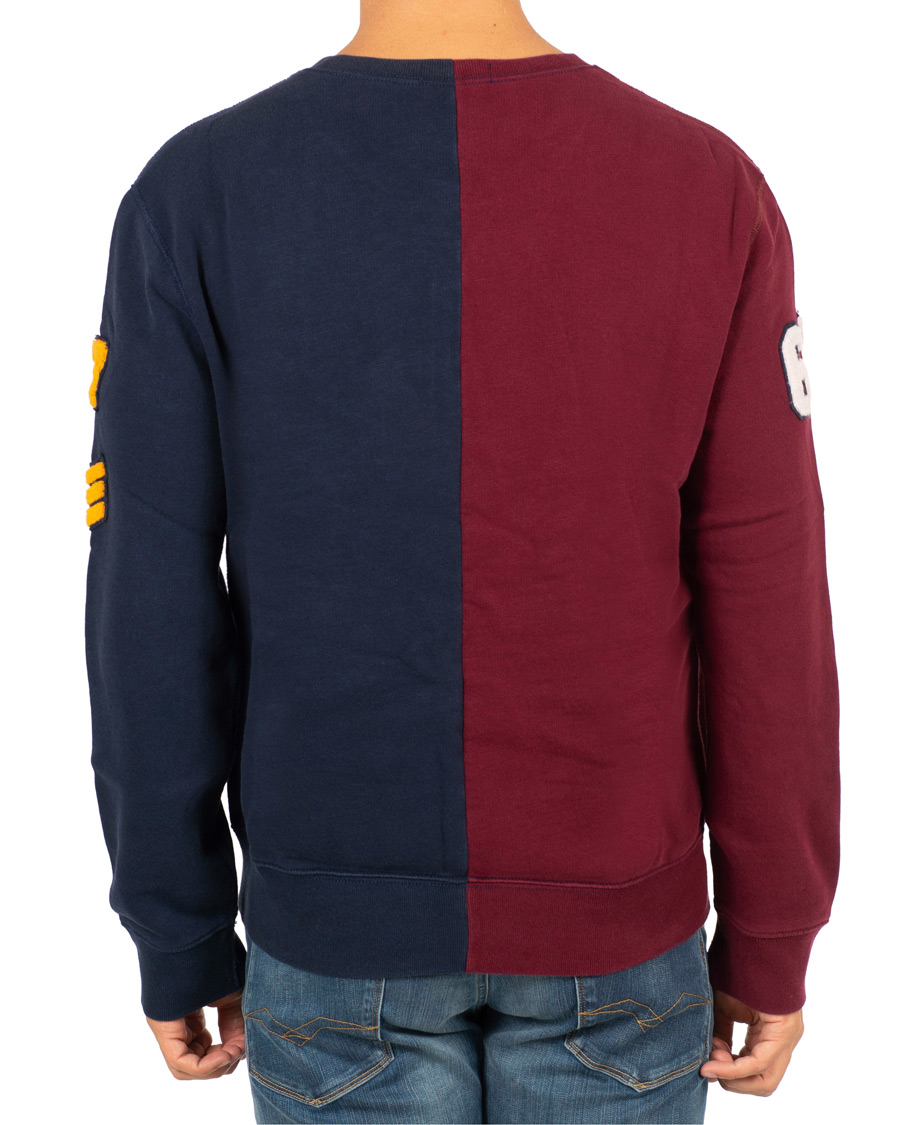 Herr | Tröjor | Polo Ralph Lauren | Teddy P Crew Neck Sweatshirt Cruise Navy/Classic Wine