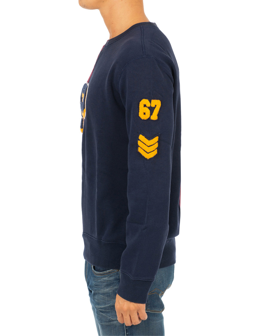 Herr | Tröjor | Polo Ralph Lauren | Teddy P Crew Neck Sweatshirt Cruise Navy/Classic Wine