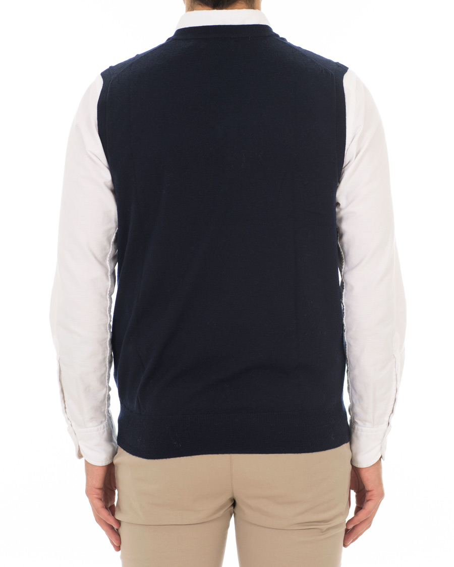 Herr | Tröjor | Polo Ralph Lauren | Merino Vest Hunter Navy
