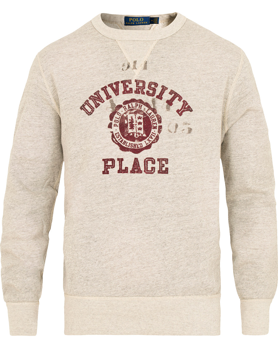 Herr | Tröjor | Polo Ralph Lauren | Varsity Crew Neck Sweatshirt Stadium Grey