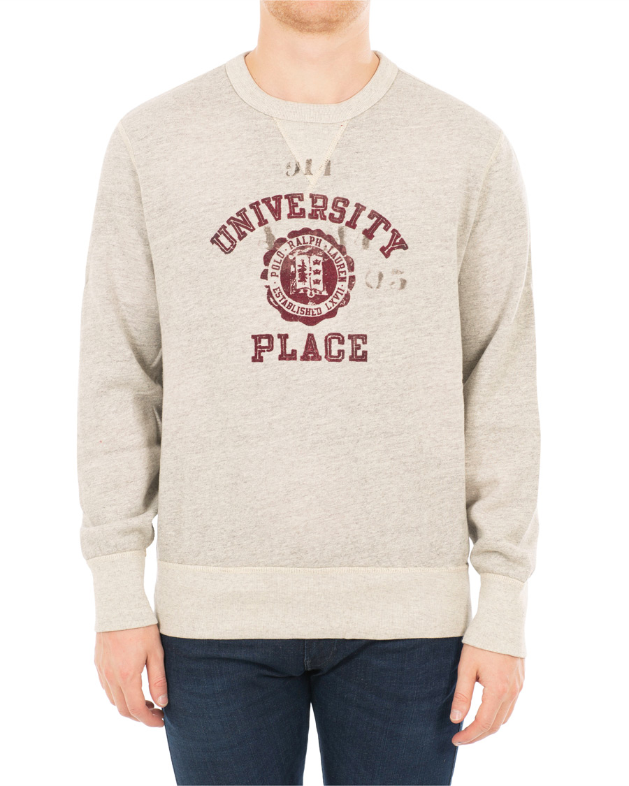 Herr | Tröjor | Polo Ralph Lauren | Varsity Crew Neck Sweatshirt Stadium Grey