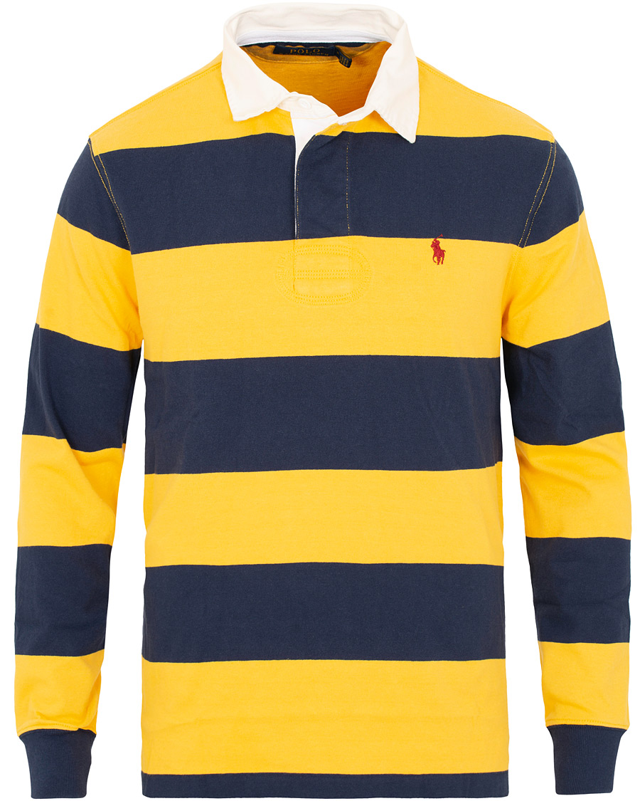 Herr | Tröjor | Polo Ralph Lauren | Barstripe Rugger Gold/Newport Navy