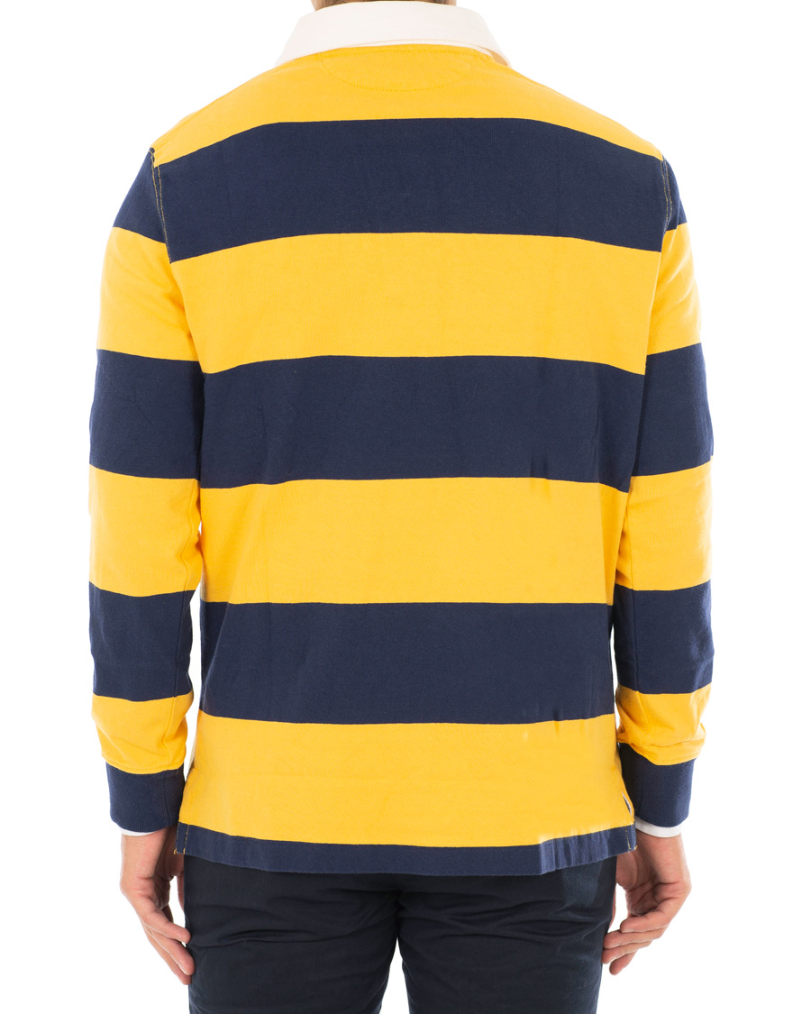 Herr | Tröjor | Polo Ralph Lauren | Barstripe Rugger Gold/Newport Navy