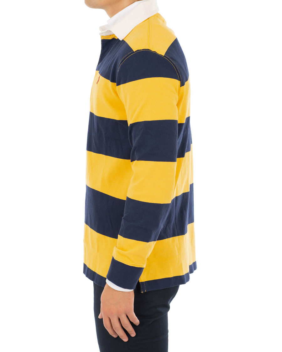 Herr | Tröjor | Polo Ralph Lauren | Barstripe Rugger Gold/Newport Navy