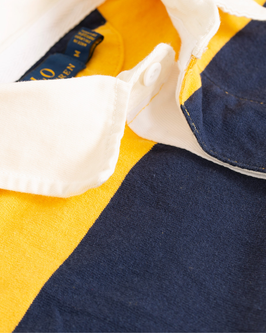 Herr | Tröjor | Polo Ralph Lauren | Barstripe Rugger Gold/Newport Navy