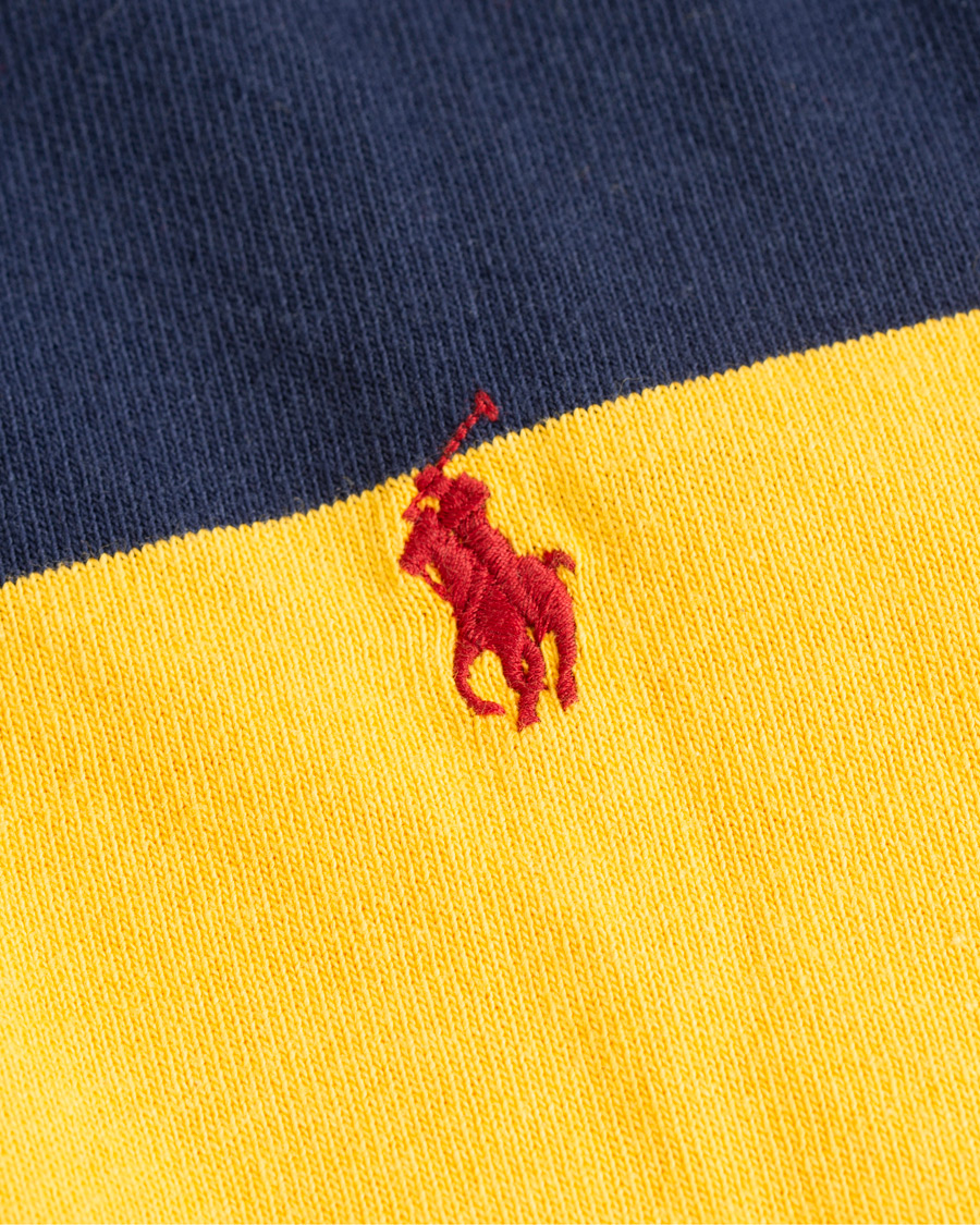 Herr | Tröjor | Polo Ralph Lauren | Barstripe Rugger Gold/Newport Navy