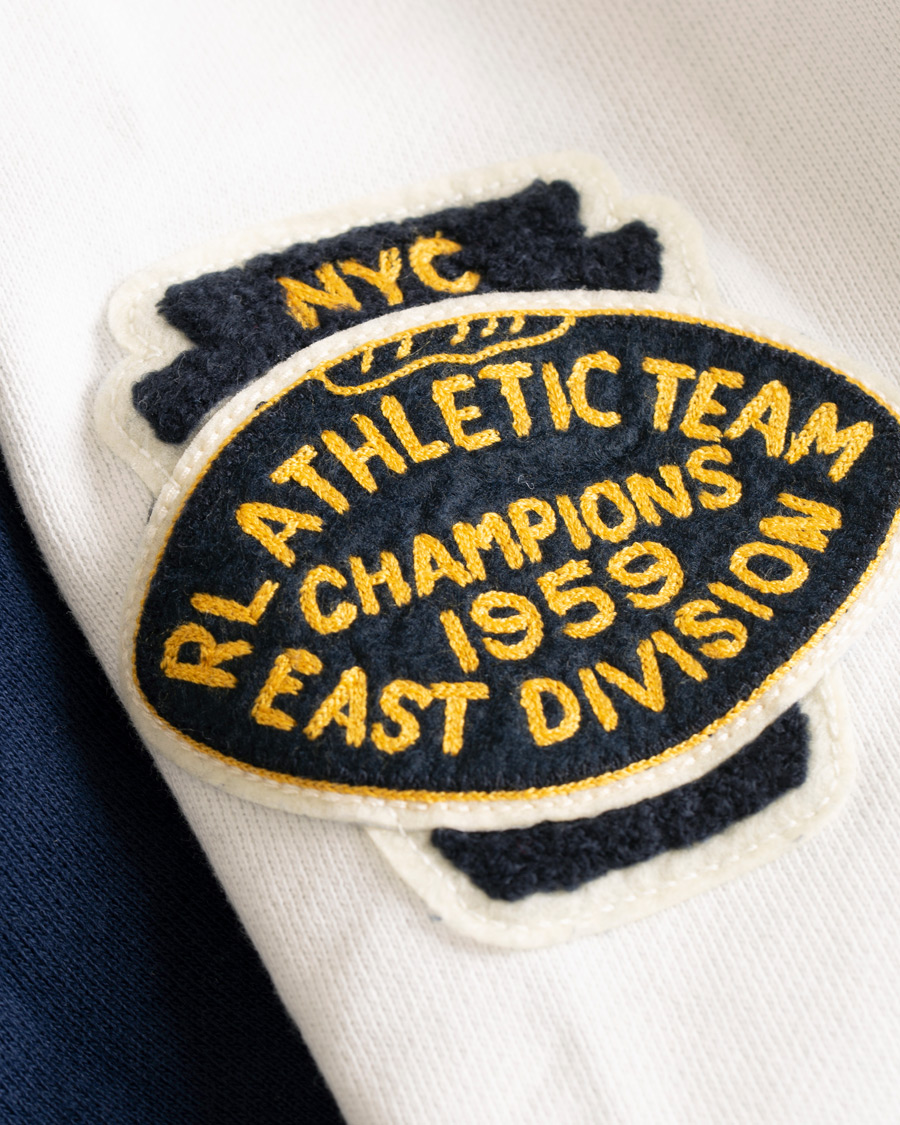 Herr | Tröjor | Polo Ralph Lauren | Varsity Teddy P Sweat Bomber Cruise Navy/White