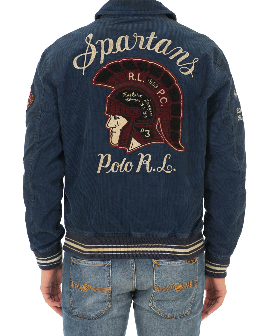 Herr | Jackor | Polo Ralph Lauren | Corduroy Backprint Jacket Norfolk Blue