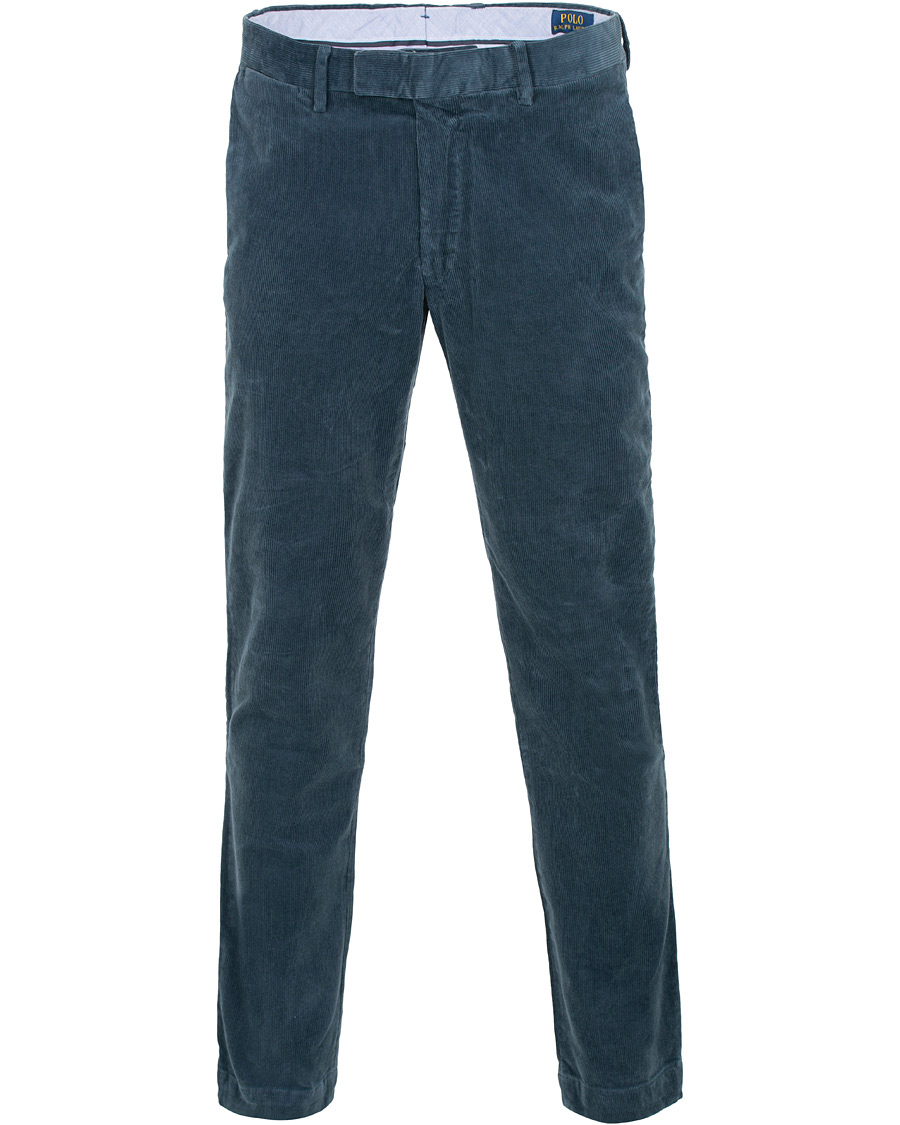 Herr | Byxor | Polo Ralph Lauren | Hudson Slim Fit Corduroy Trousers Blue Corsair