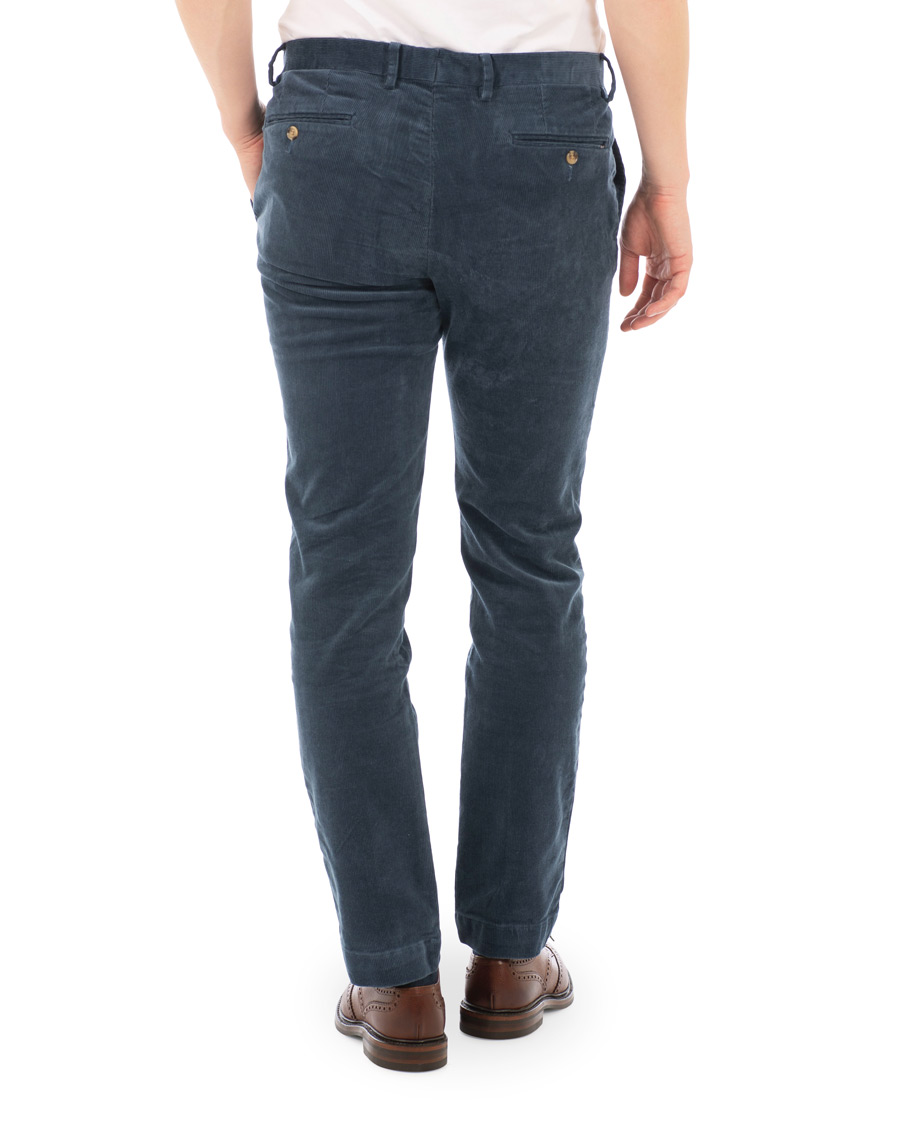 Herr | Byxor | Polo Ralph Lauren | Hudson Slim Fit Corduroy Trousers Blue Corsair