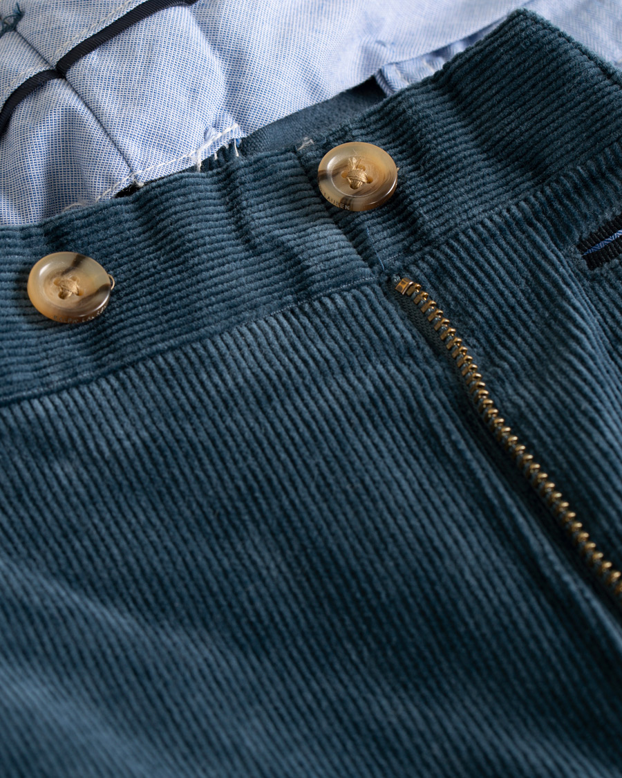 Herr | Byxor | Polo Ralph Lauren | Hudson Slim Fit Corduroy Trousers Blue Corsair