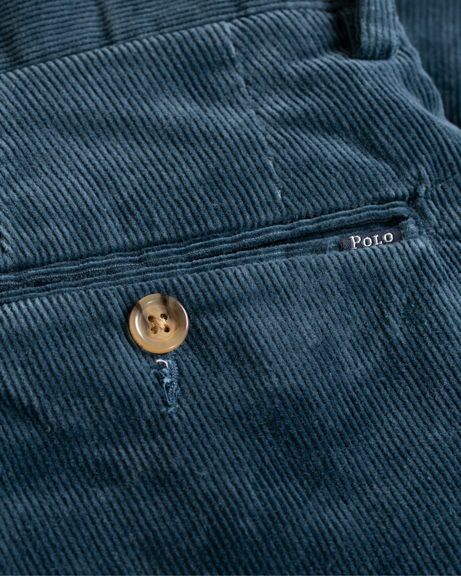 Herr | Byxor | Polo Ralph Lauren | Hudson Slim Fit Corduroy Trousers Blue Corsair
