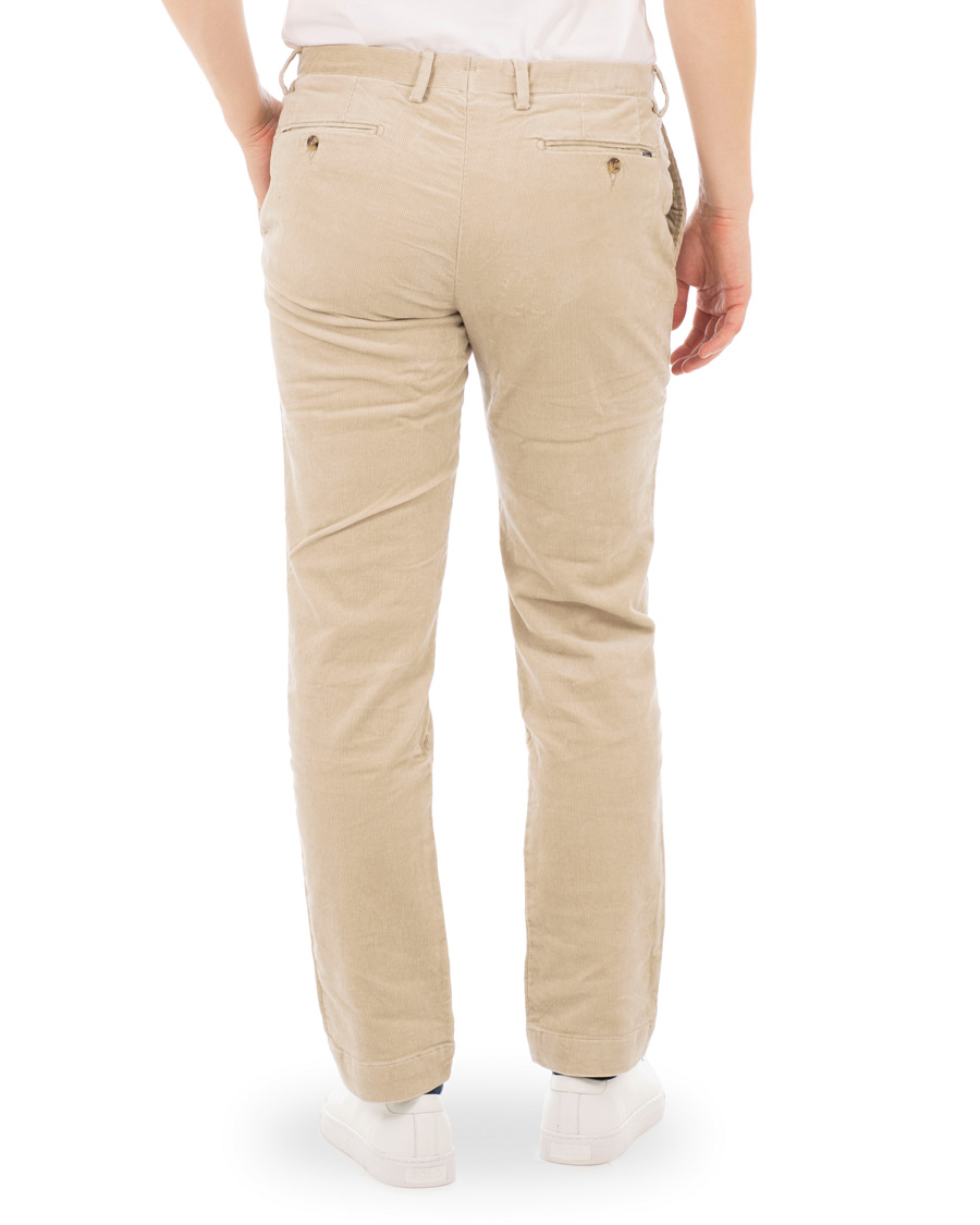 Herr | Byxor | Polo Ralph Lauren | Hudson Slim Fit Corduroy Trousers Stone Grey