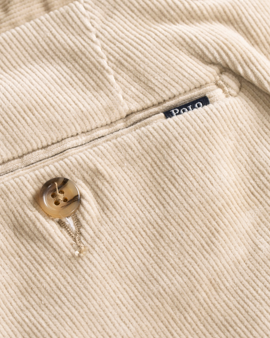 Herr | Byxor | Polo Ralph Lauren | Hudson Slim Fit Corduroy Trousers Stone Grey