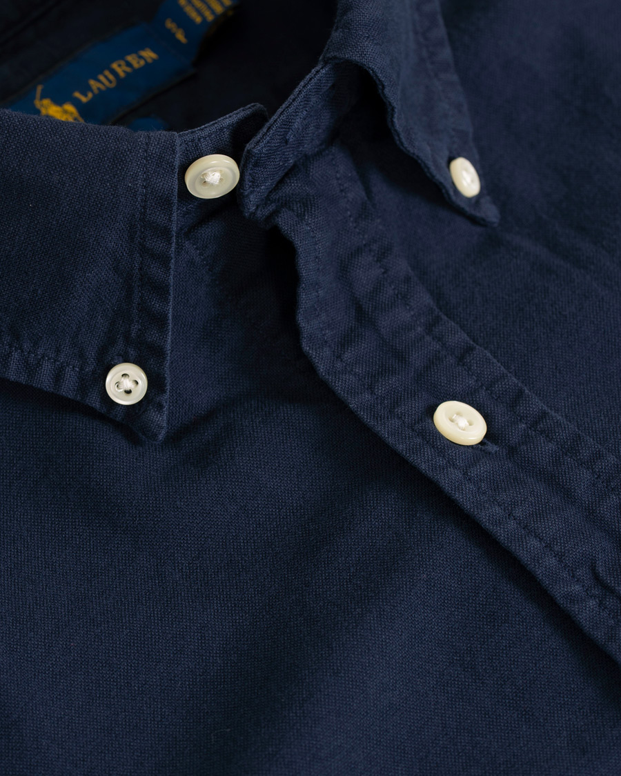 Herr | Skjortor | Polo Ralph Lauren | Slim Fit Garment Dyed Oxford Shirt Navy