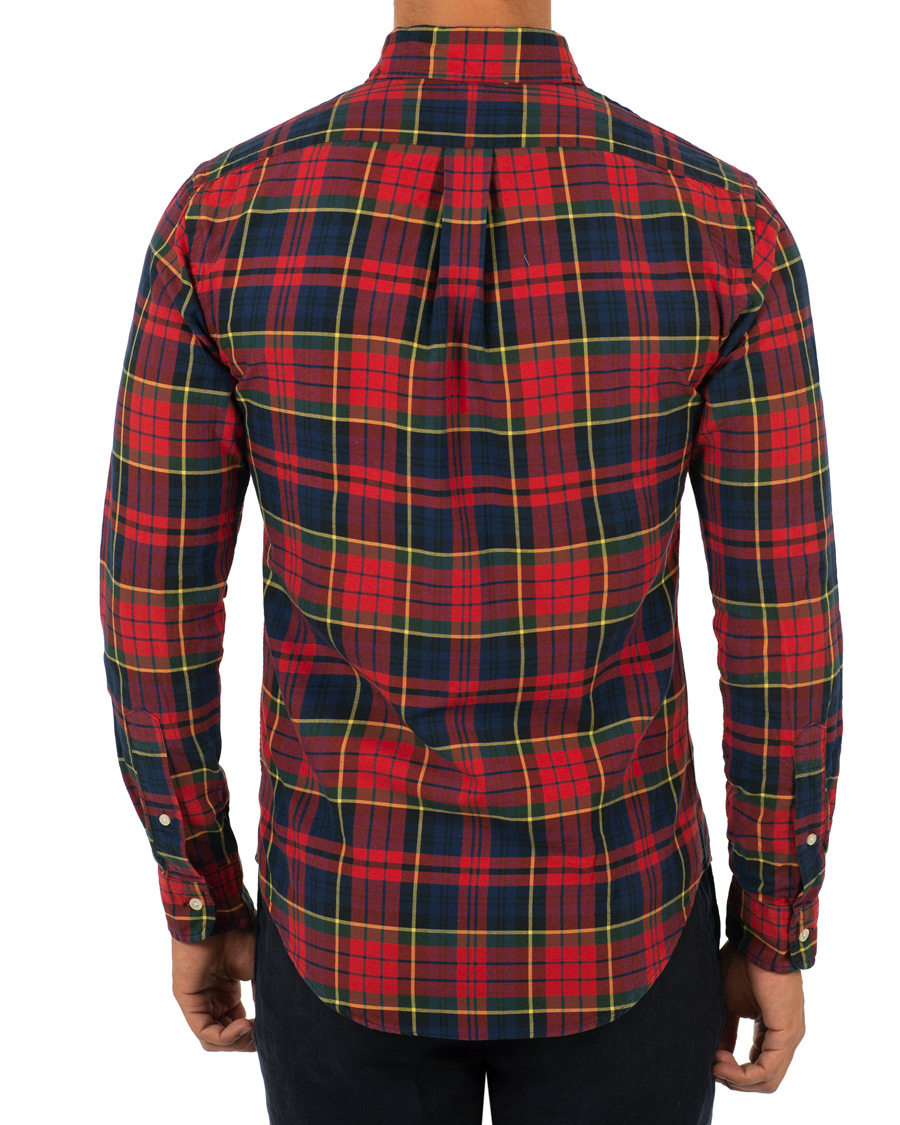 Herr | Skjortor | Polo Ralph Lauren | Slim Fit Check Shirt Crimson/Canary